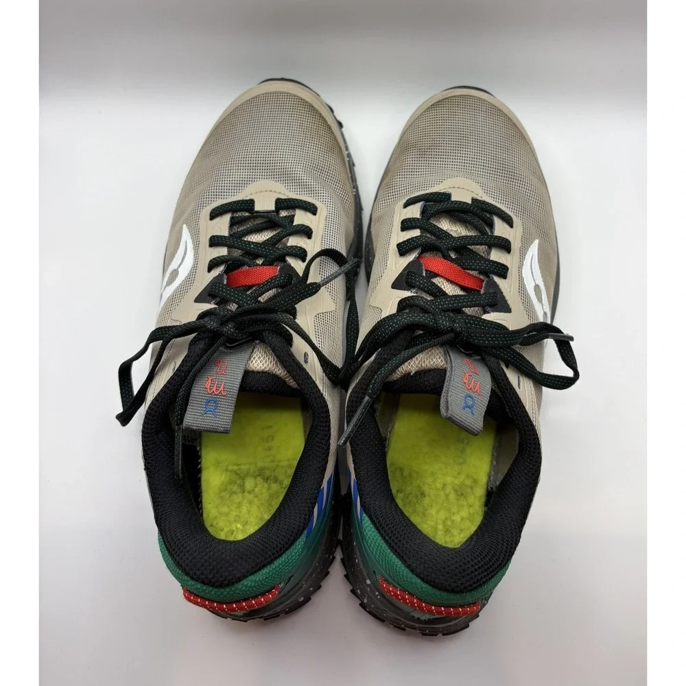 Saucony‎ Peregrine 13 Womens 8.5 Trail Running Shoes Tan Green S10841-15 Workout